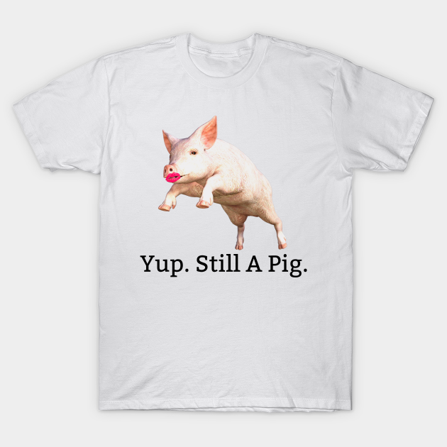Lipstick On A Pig. Still A Pig. Novelty TShirt TeePublic